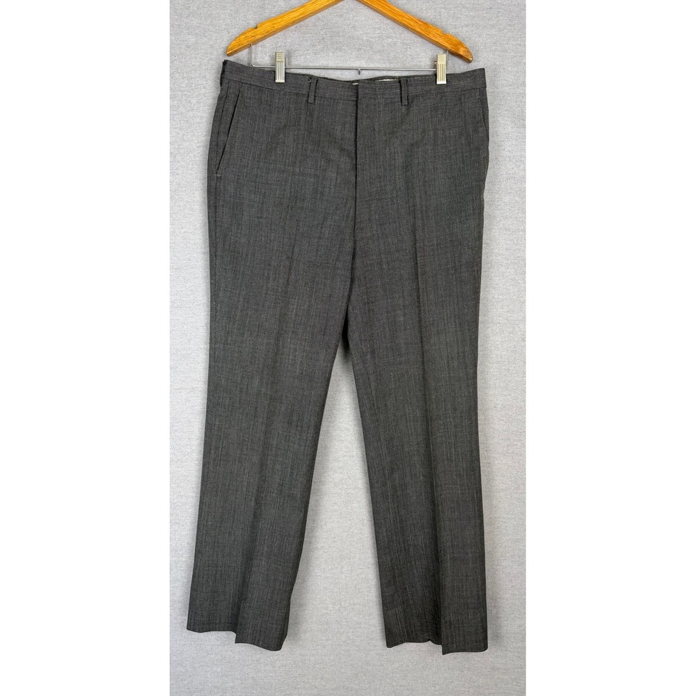 Botany 500 Mens 2 Piece Suit Gray Micro Pattern Blazer Trousers 36x30.5 42R - Picture 9 of 13